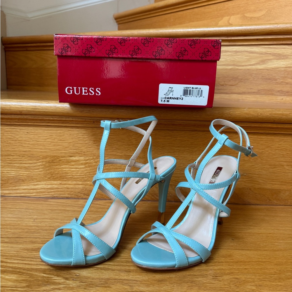 Guess Blue Carney Heels